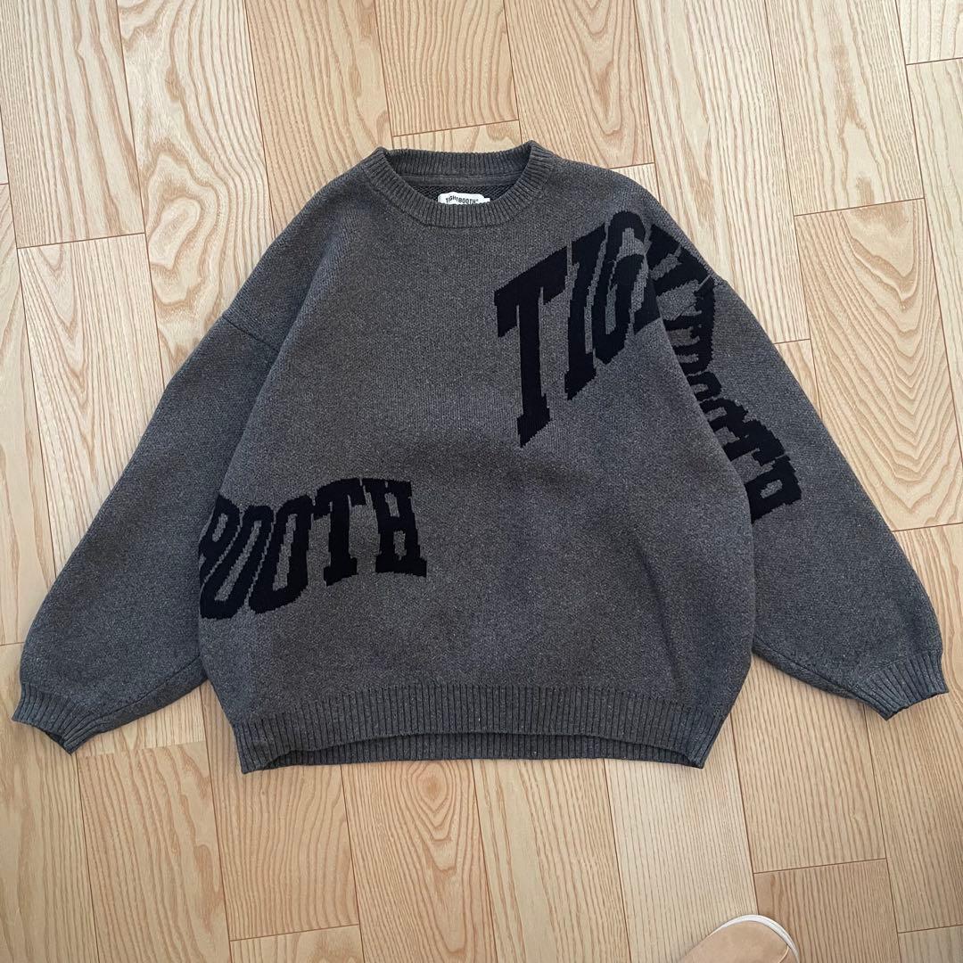 tightbooth ACID LOGO KNIT SWEATER Lサイズ 中古・古着通販】TIGHTBOOTH PRODUCTION (タイトブースプロダクション