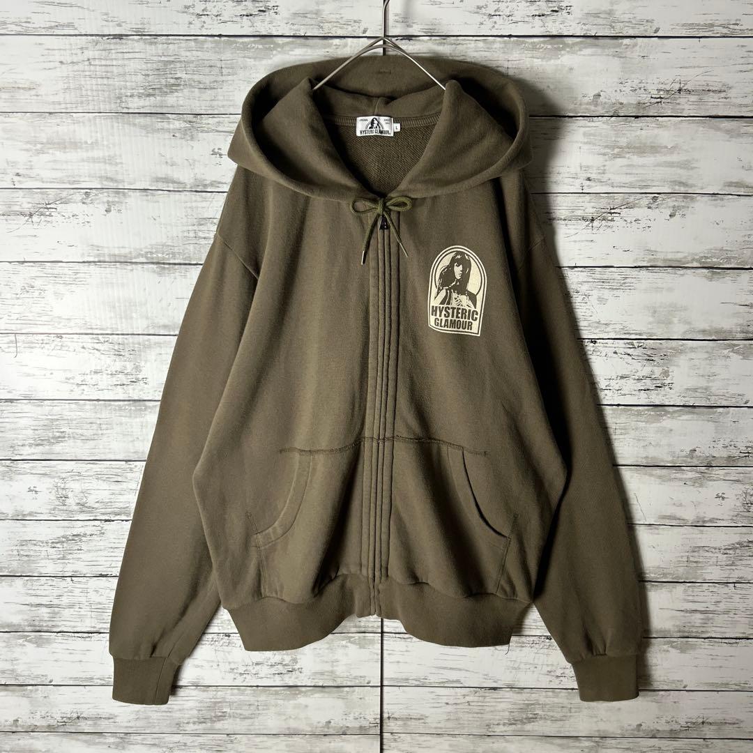 3609M【美品】ヒステリックグラマー☆ヒスガール ビッグロゴ パーカー
