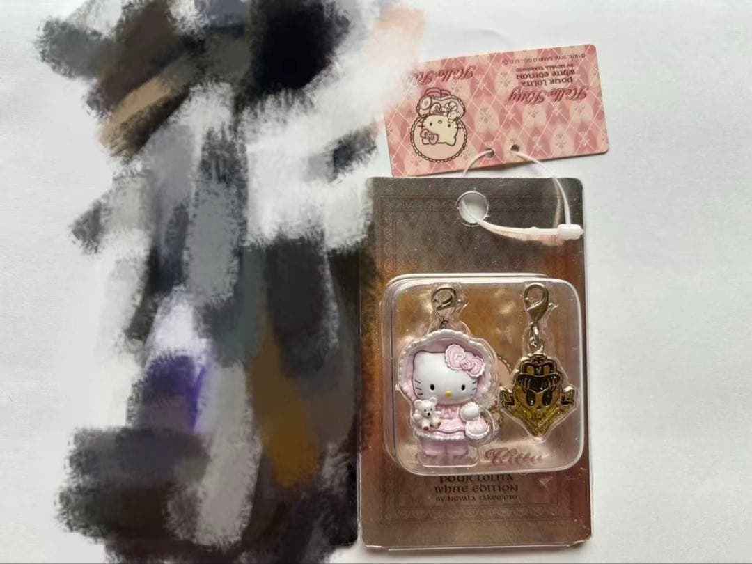 激レアHELLO KITTY ハローキティ ロリータ 根付嶽本野ばらコラボ