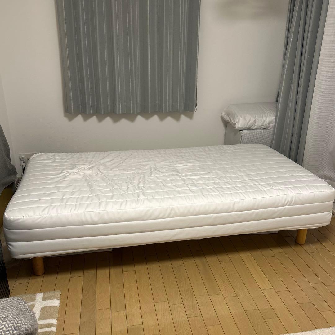 無印良品　脚付きシングルマットレスベッド