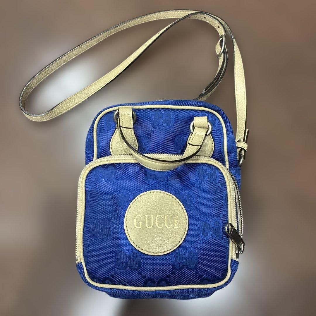 GUCCI ボディバッグ 青　オフザグリッド