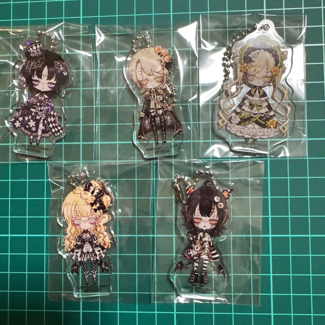 魔法少女ノ魔女裁判 GRA マルイ 特典 アクリルキーチェーン 5点セット