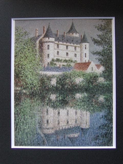 西村龍介、「丘の城」、希少な額装用画集より、新品高級額装付