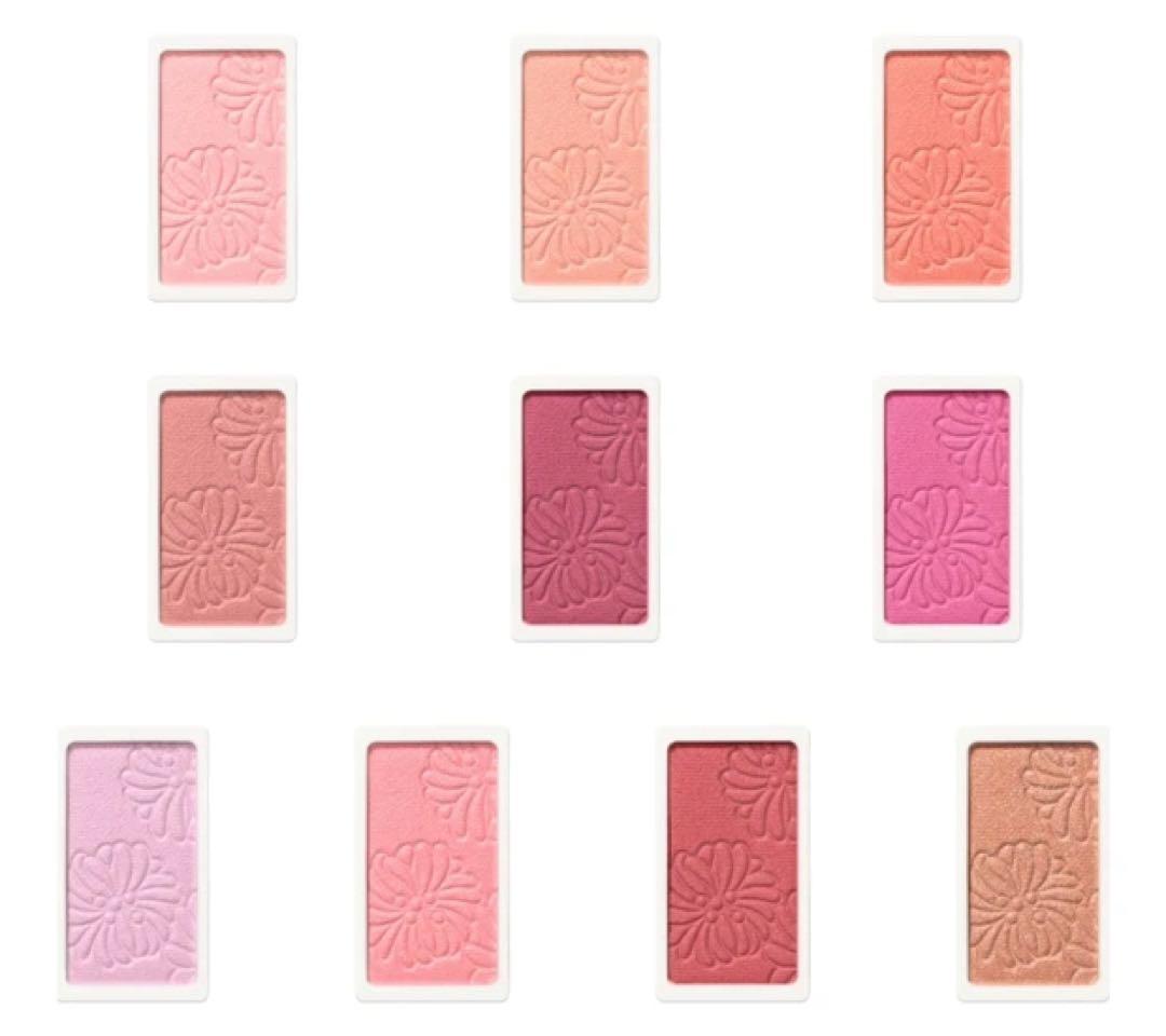 PAUL & JOE パウダーチーク リフィル 8色セット 試してみた】プレスト ブラッシュ PAUL & JOE BEAUTEの人気色