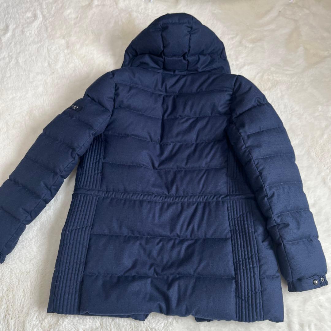 TATRAS ネイビー フード付きダウンジャケット - メルカリ