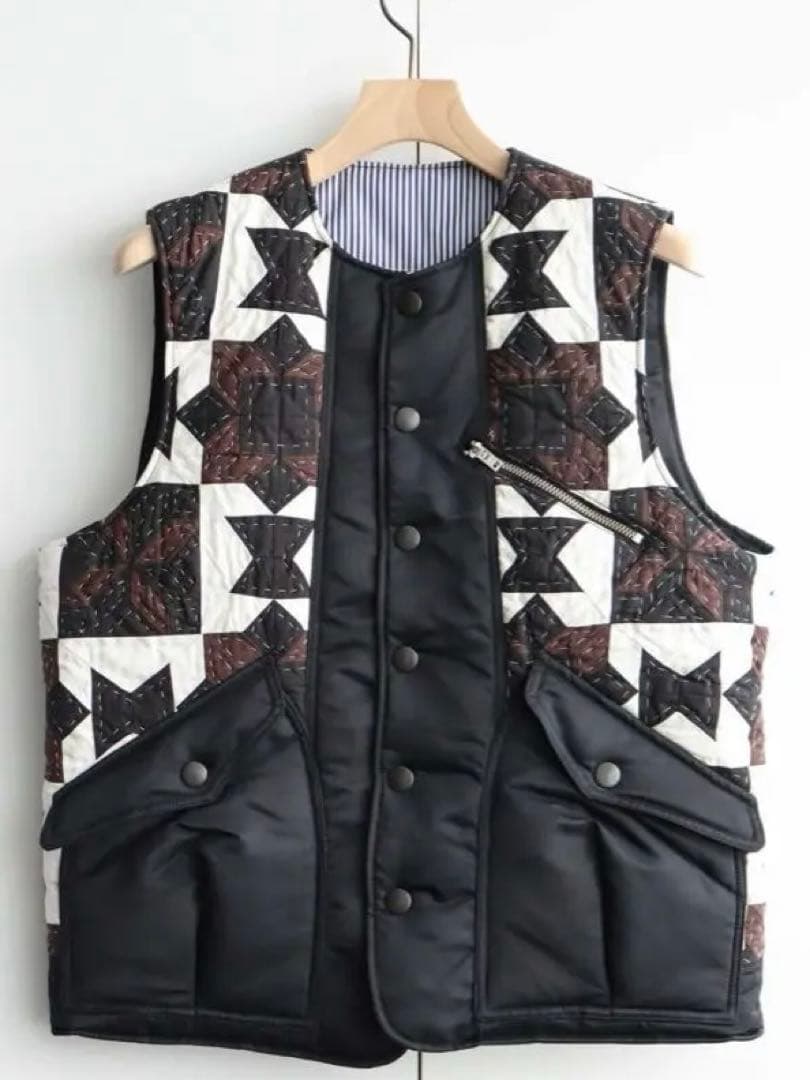 コッキ　パッチワークデザイン ベスト サイズ2