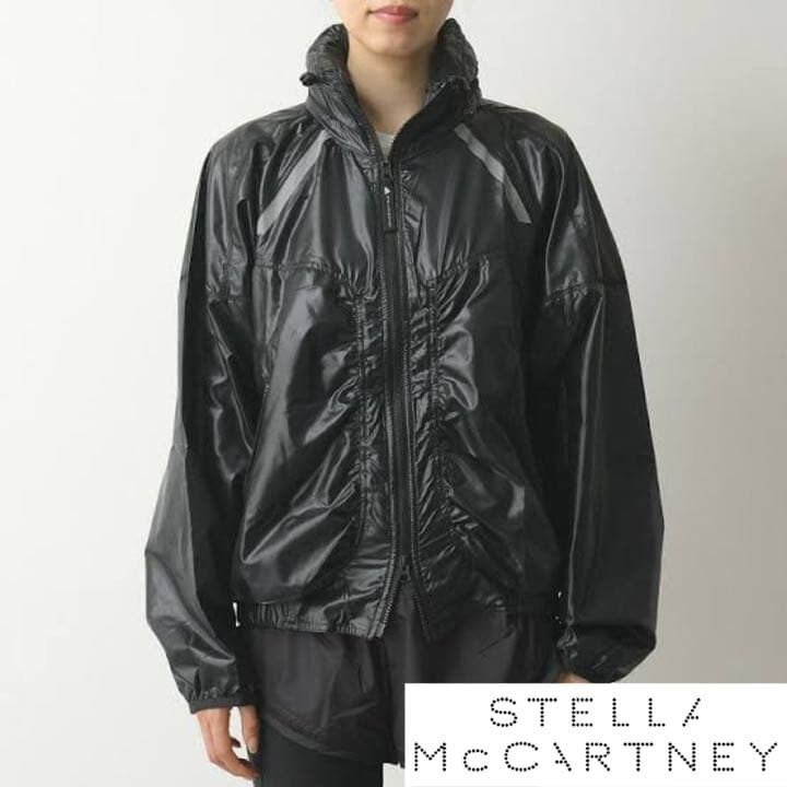 OT M ブラック アディダス ステラマッカートニー ナイロンジャケット