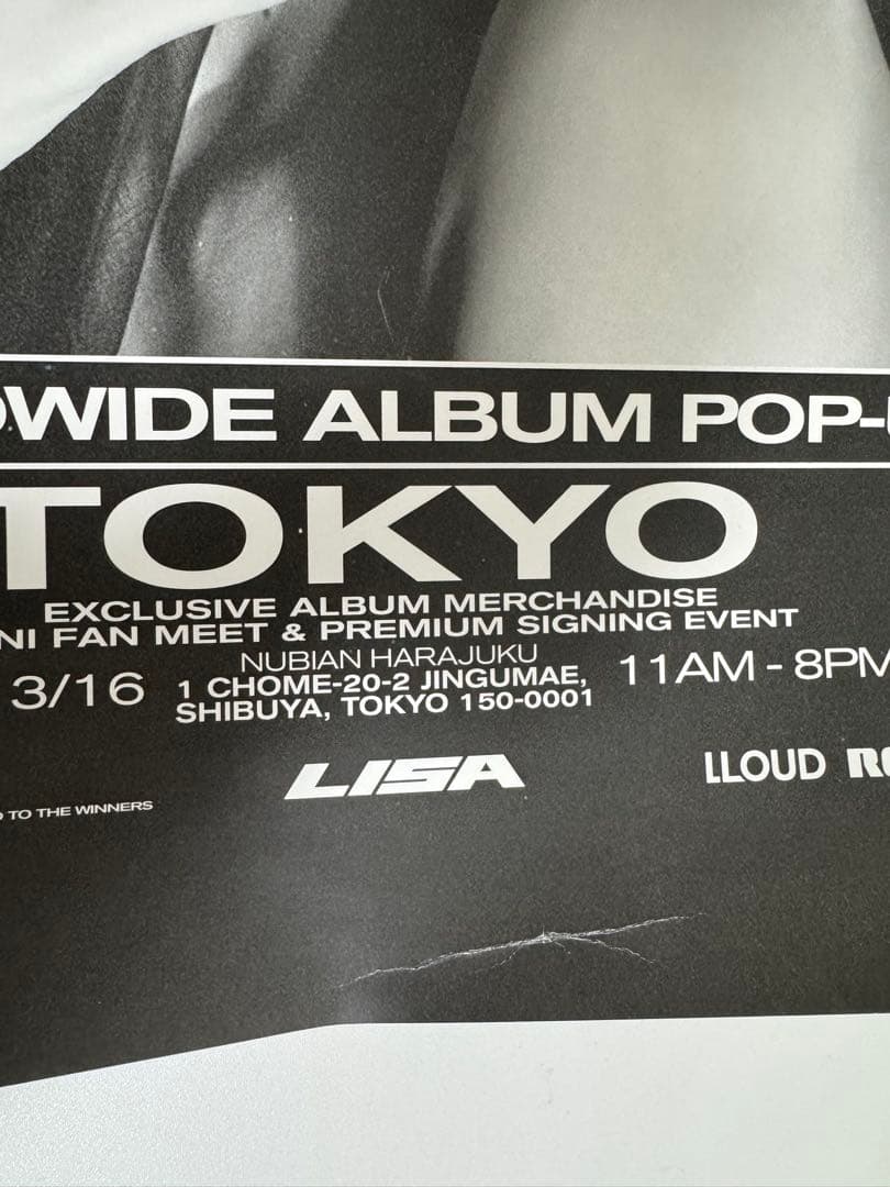 LiSA ブラックピンク リサ 直筆サイン入りポスター＋CD 直筆サイン入り
