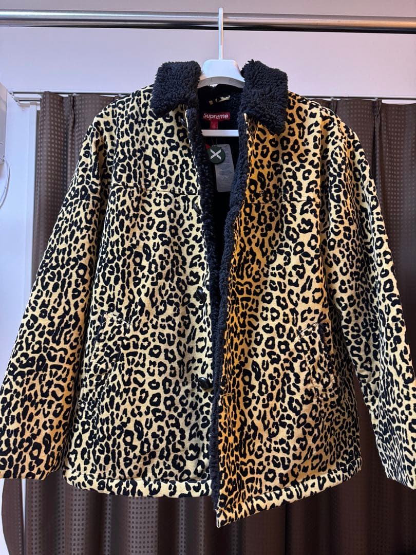 ジャケット・アウター Supreme Uncut Corduroy Car Coat Leopard