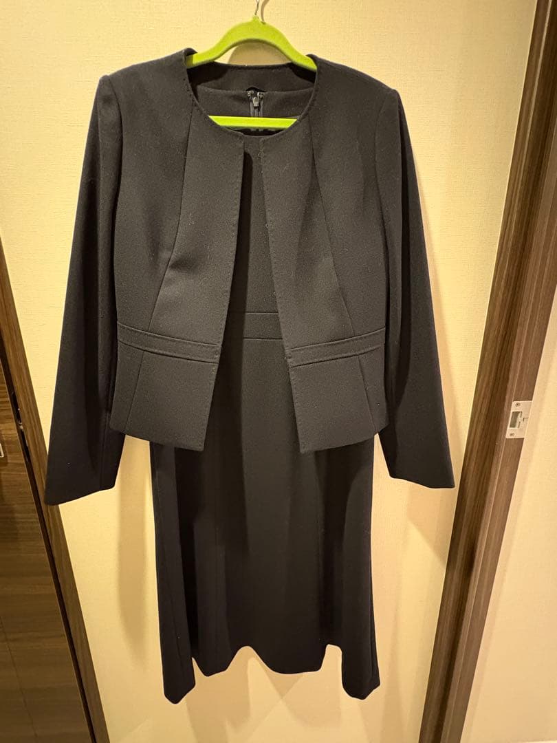 【お値下げ】美品　ANAYI 濃紺　お受験ジャケット&ワンピース36