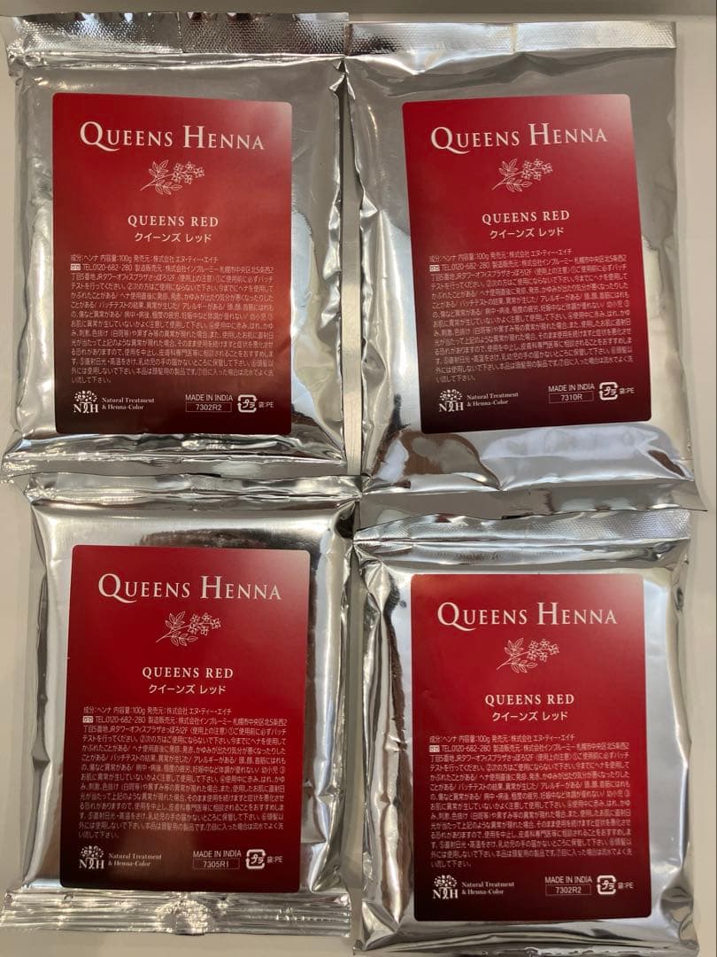 新品未使用　クイーンズ ヘナ レッド　4袋セット 新品未使用】クイーンズヘナ レッド 2袋セット｜Yahoo!フリマ（旧