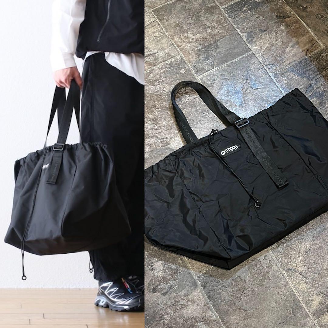 【美品】N.HOOLYWOOD×OUTDOOR PRODUCTSトートバッグ黒銀
