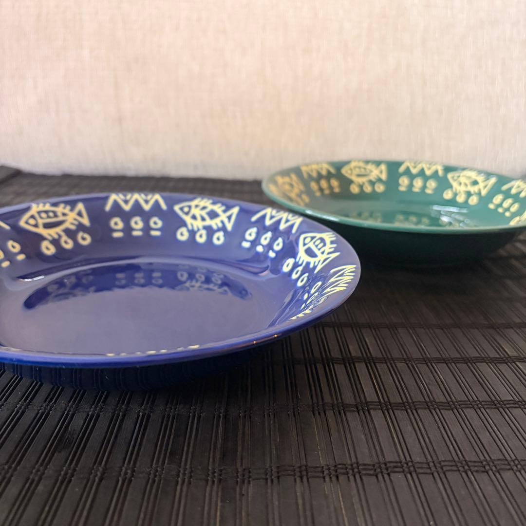 三洋陶器 【藤井風】魚柄ミッチャム カレー皿 パスタ皿 2客 - メルカリ