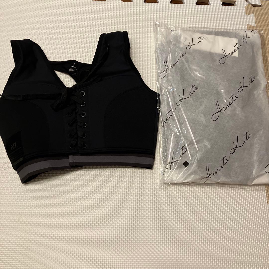 yN7 スポーツブラ ブラック ひなちゃんねる　2枚セット