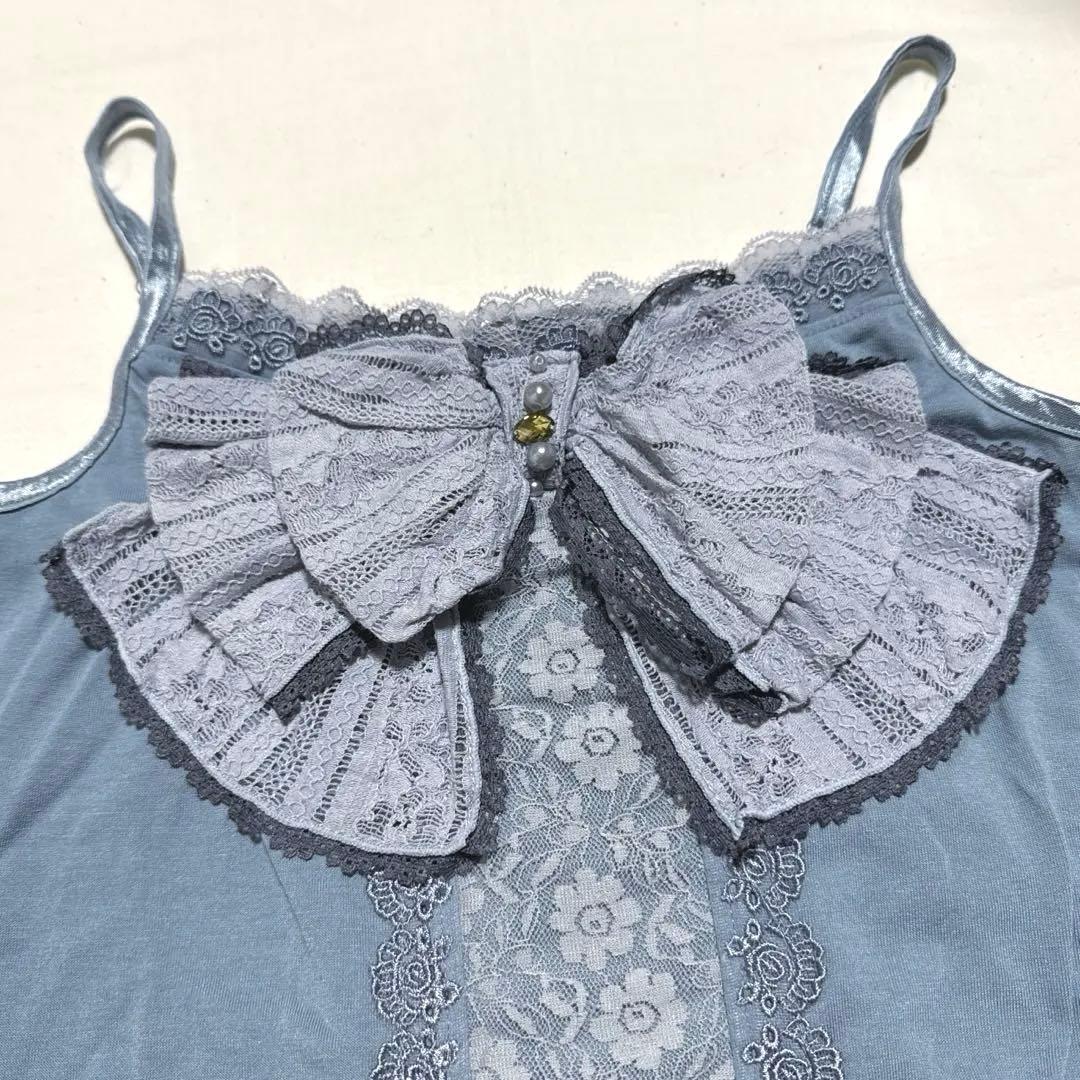 axes femme レースビッグリボンキャミソール