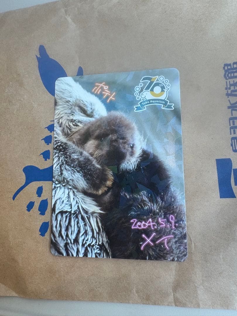 鳥羽水族館　コレクションカード　メイ　レアカード　ラッコ ぱ*ろ様 鳥羽水族館コレクションカード ラッコ キラ メイ ノーマル