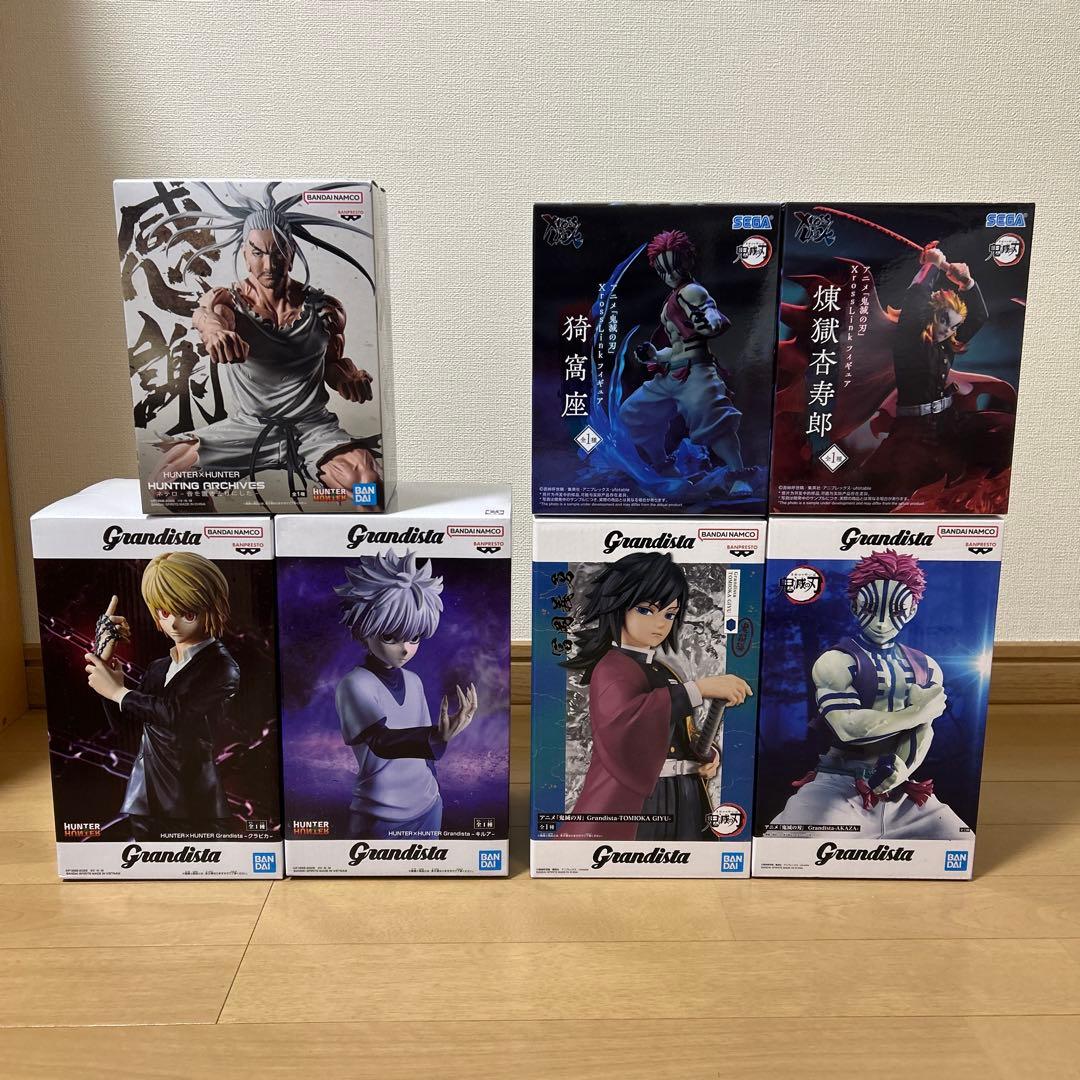 未開封】HUNTER×HUNTER 鬼滅の刃/プライズフィギュアまとめ売り7点