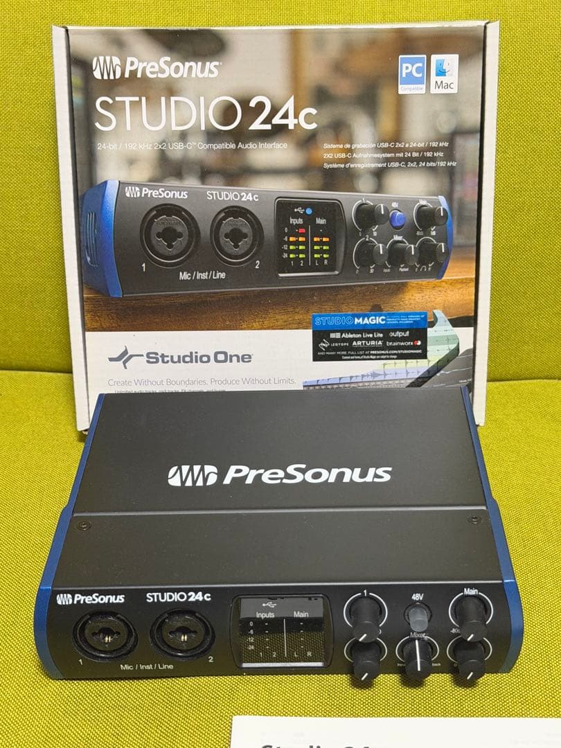 PreSonus STUDIO 24c USB-Cオーディオインターフェイス