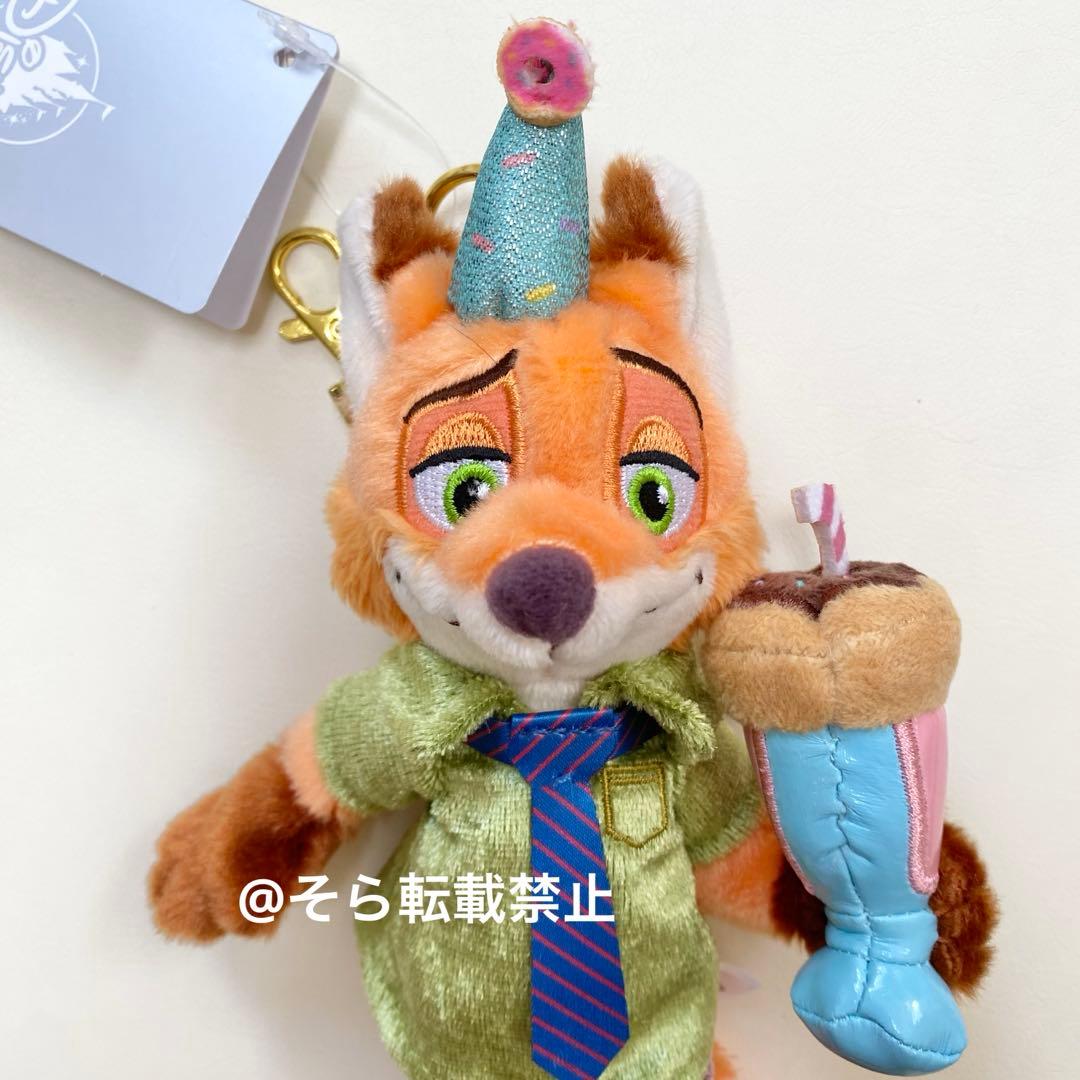 ズートピア 10周年 ニック ぬいぐるみ キーチェーン ディズニーストア