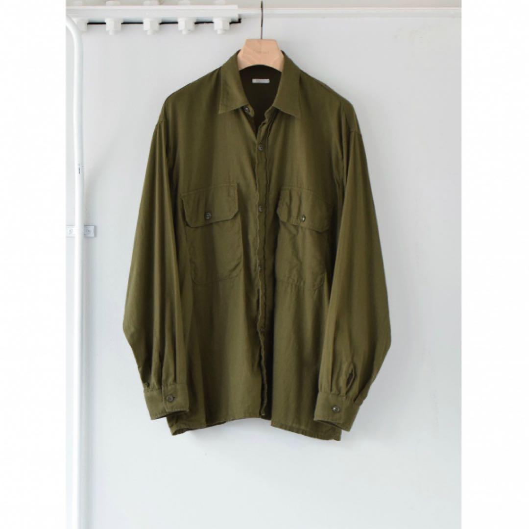comoli ベタシャン CPOシャツ Olive