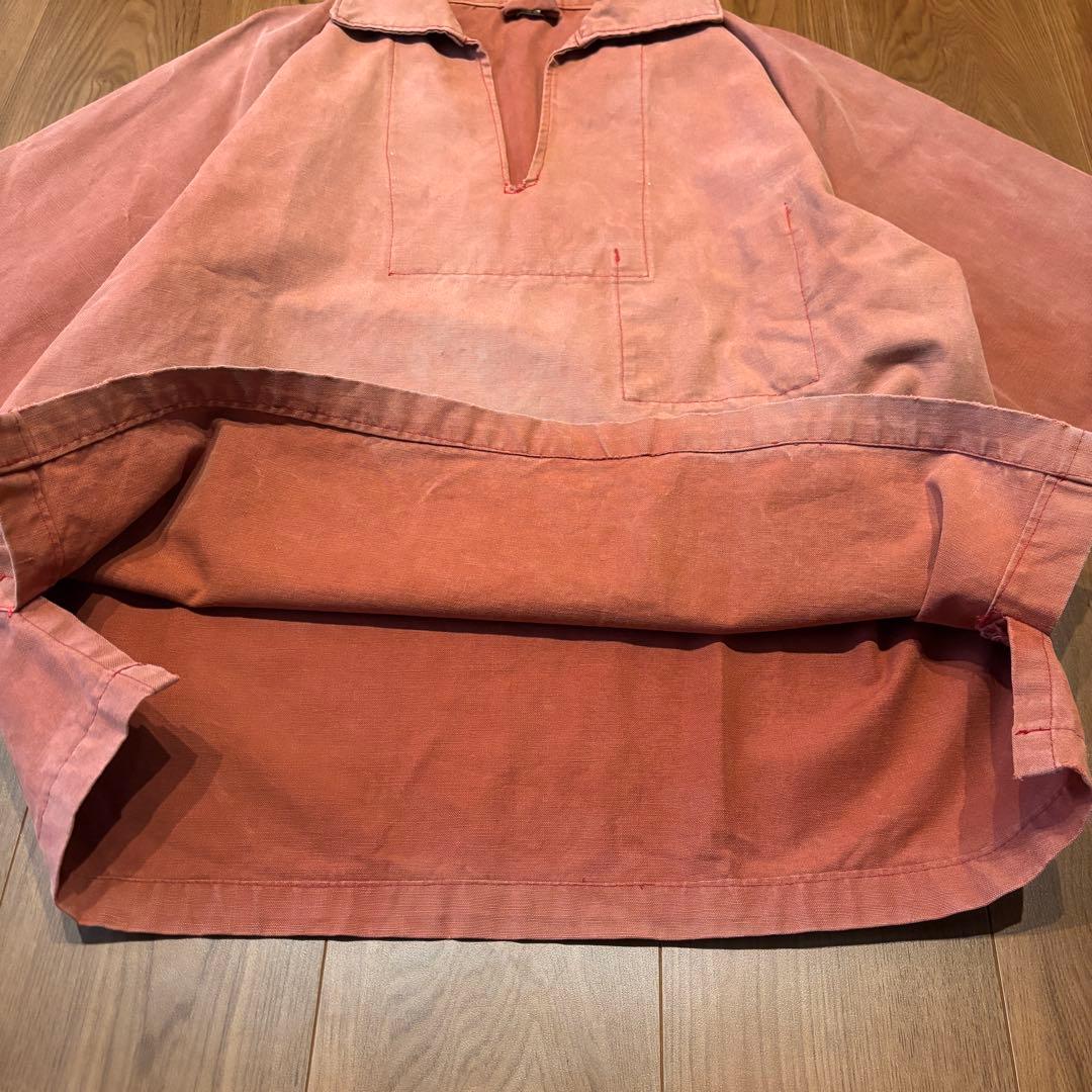 筆記体タグ ◎ 60s 70s L.L.BEAN スモック XL フェード