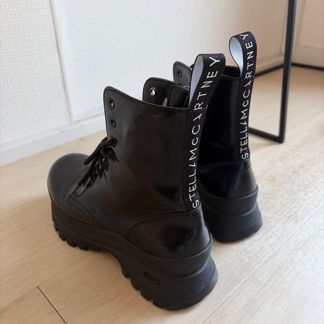 美品　スタイルアップ　ステラマッカートニー ブーツ　厚底　Vibram 24