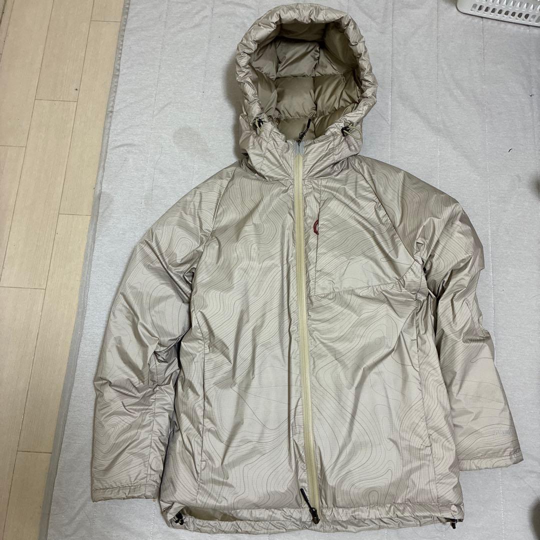 NANGA フード付きダウンジャケット ベージュ JPN WM