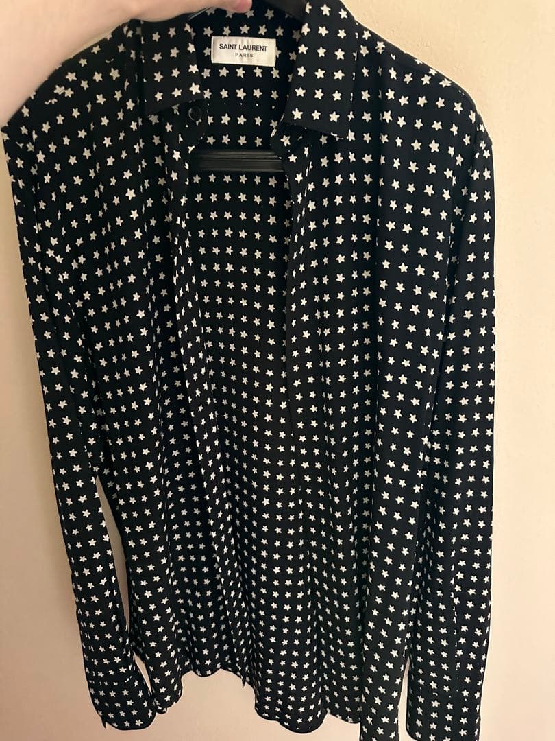 SAINT LAURENT PARIS サンローラン39 スター ドット シャツ