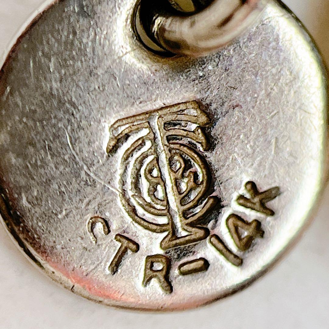 ティファニー 太め スクリュー ツイスト コンビ ネックレス 925 14K