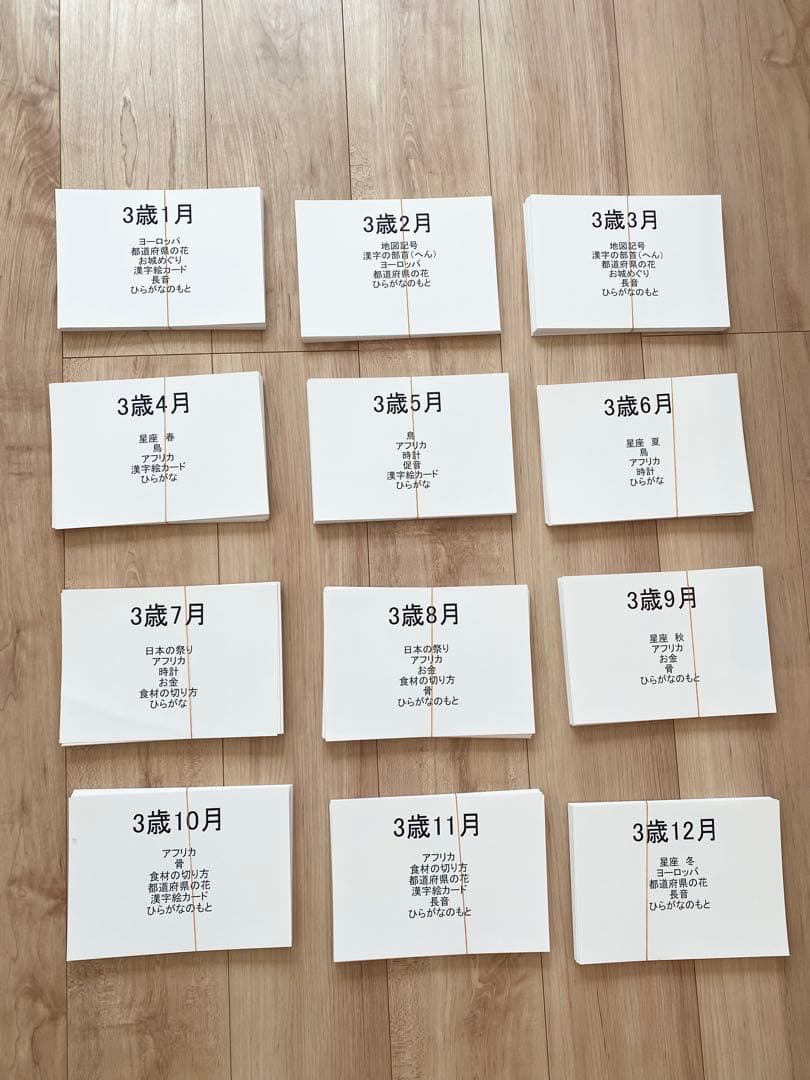 七田式 しちだ式3歳フラッシュカード わくわく脳づくりカード フルセット