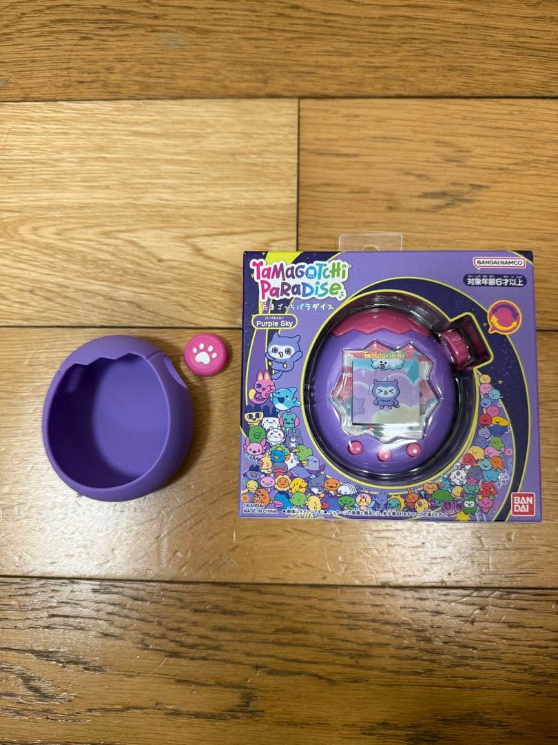 Tamagotchi Paradise 紫色 本体、保護フィルム、保護ケースつき