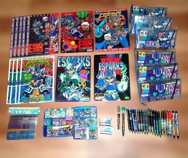 【新品未使用】エスパークス 下敷き ペンケース シャーペン 消しゴム まとめ売り