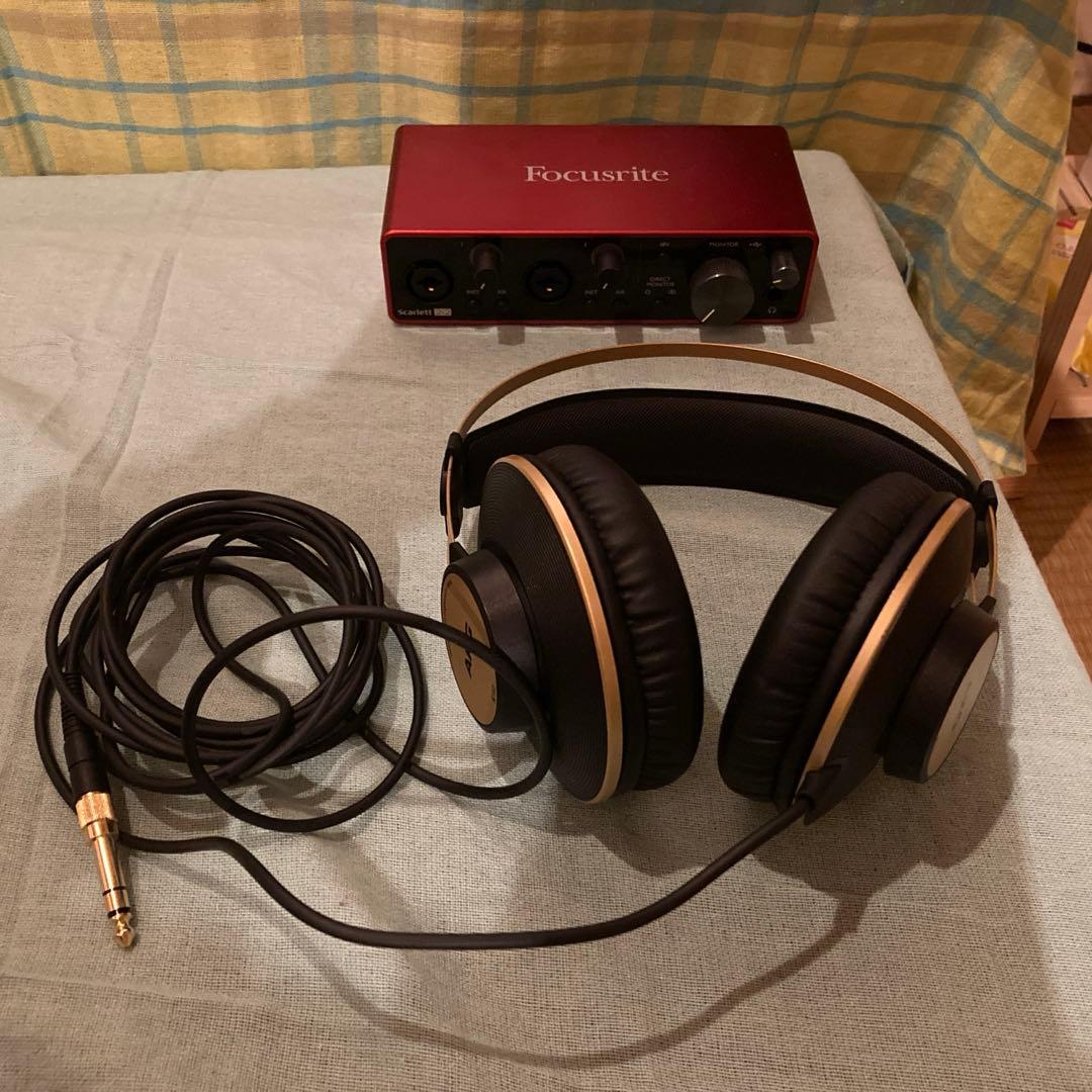 暮*し様 【11月半ばまで】オディオインターフェース&ヘッドフォンセット