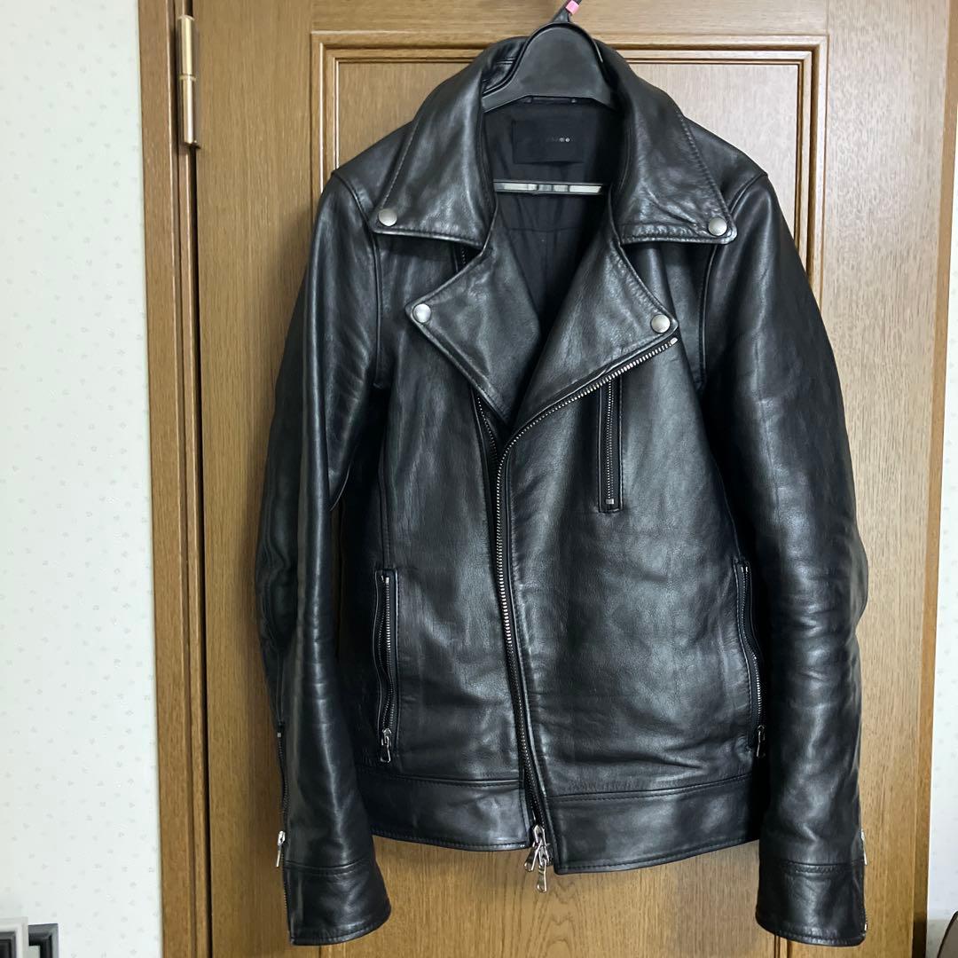 junhashimoto ダブルインナーライダースジャケット牛革製 サイズ3美品