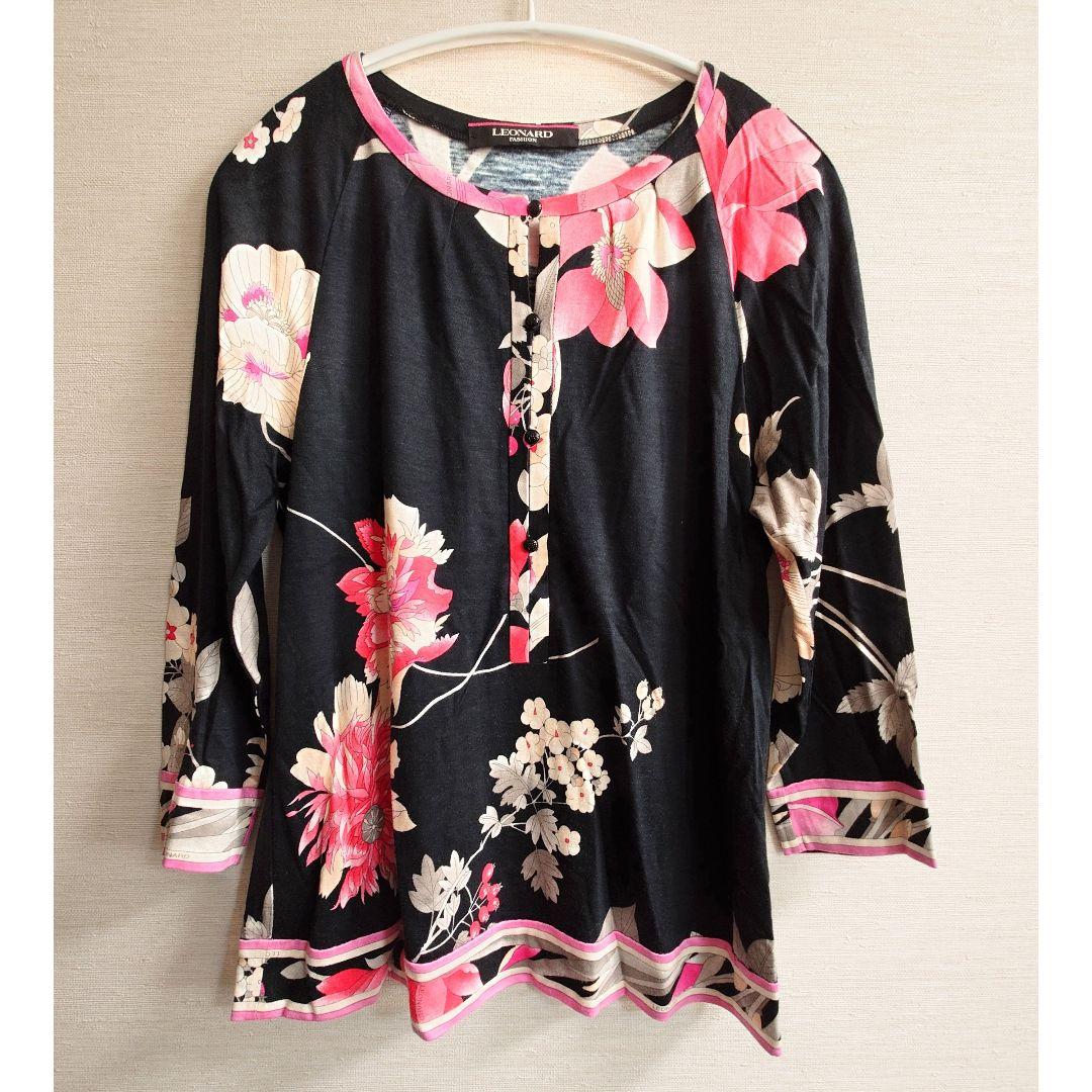 LEONARD 長袖 ブラウス ラグランスリーブ サイズ40