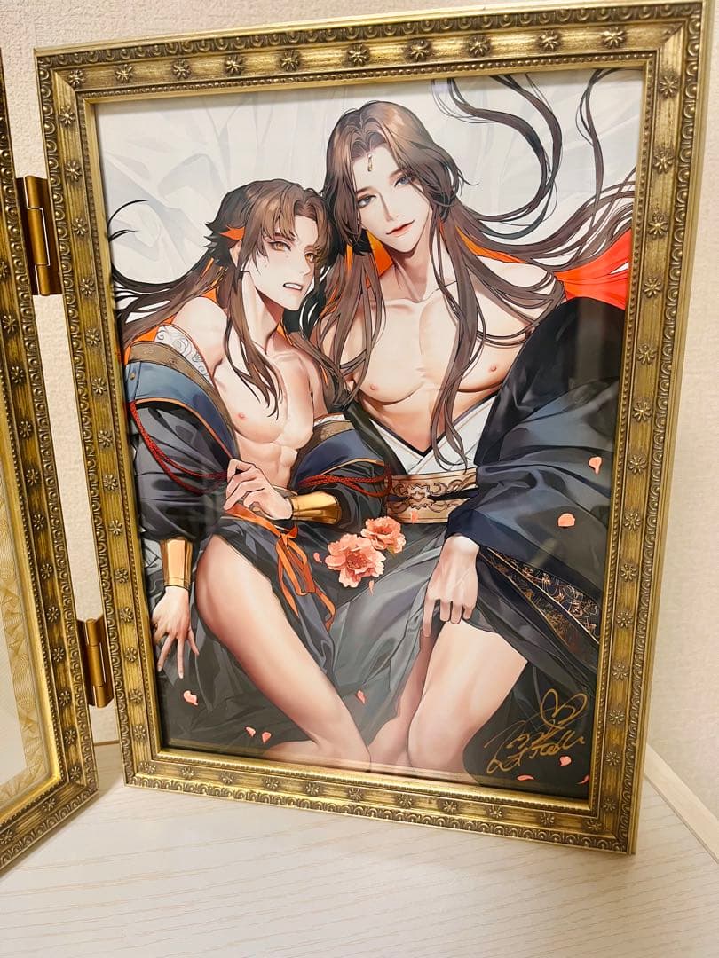 ホン・トク先生直筆サイン入り複製イラストB5（ツインフレーム）