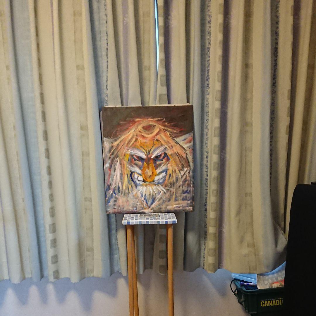 油絵(手力男神…力)