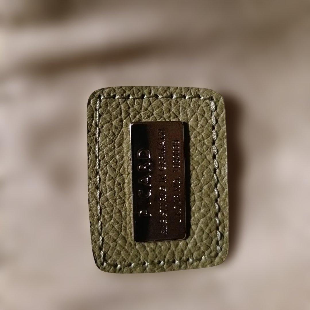 未使用品PICARD オリーブグリーン 本革フラップリュックサック