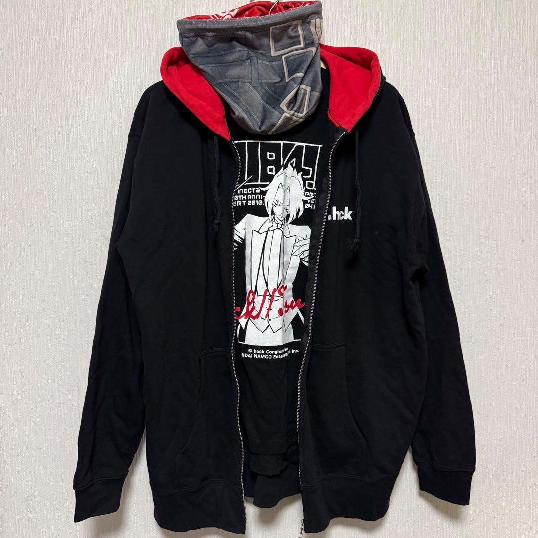 .hack パーカー 追奏 ライブ Tシャツ ネックウォーマー 3点セット