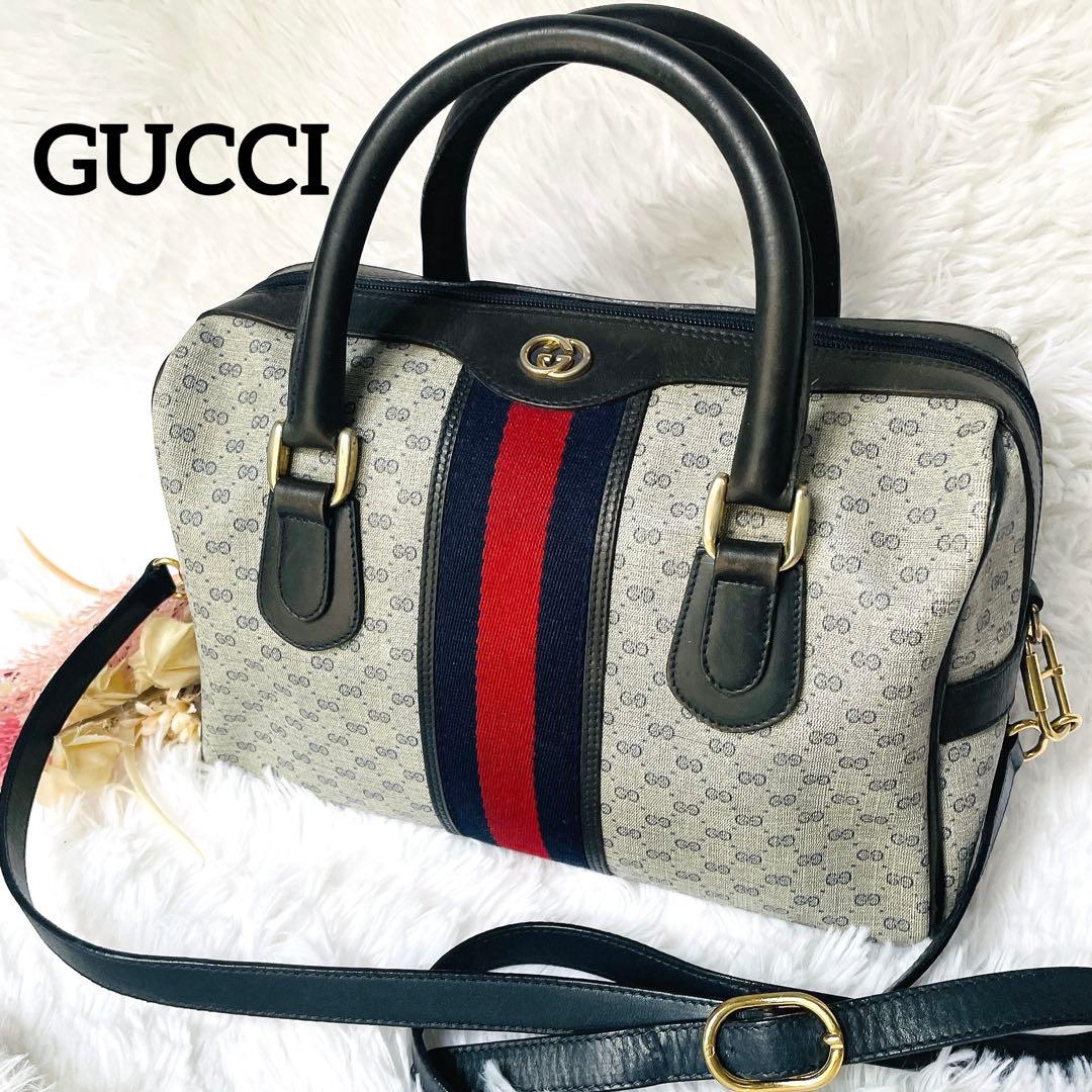 希少⭐︎GUCCI シェリーライン インターロッキング ショルダー付 ミニボストン