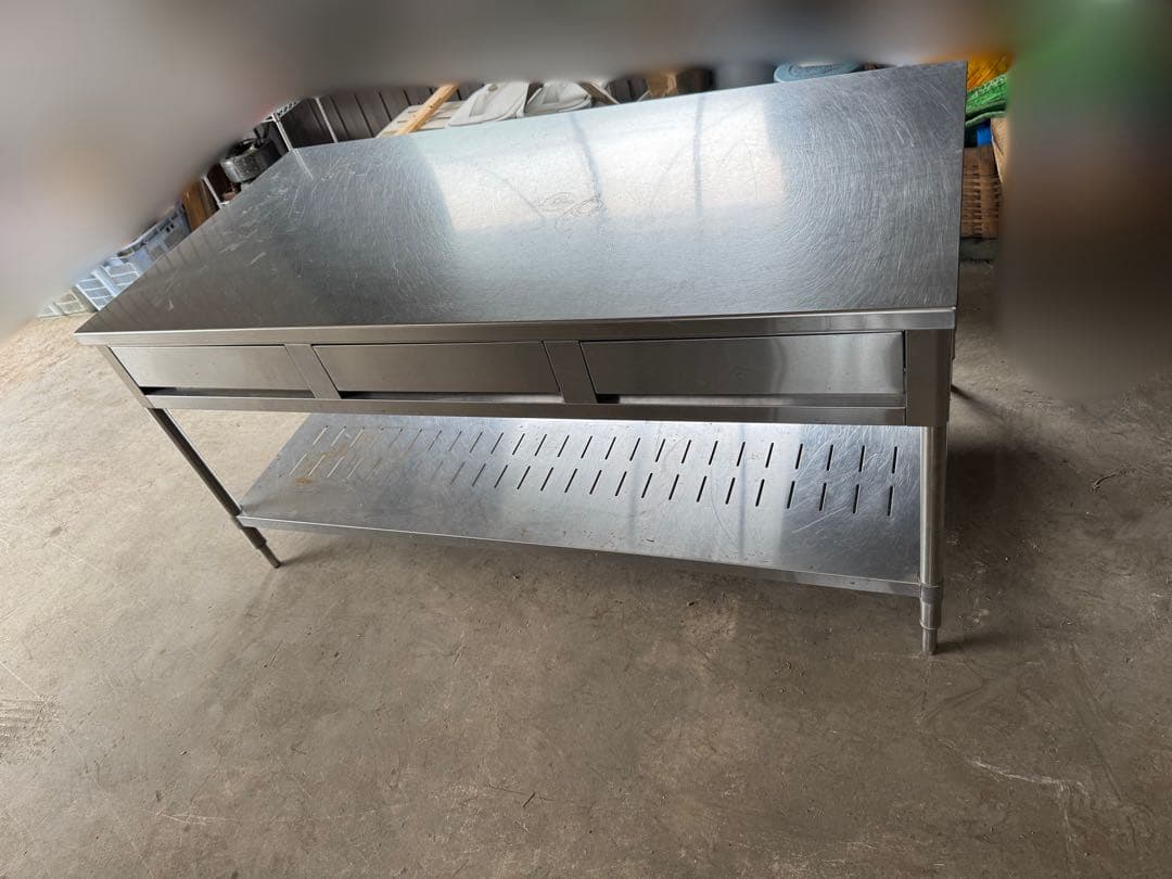 ステンレス　作業台　調理台　（岐阜県まで引き取り限定）