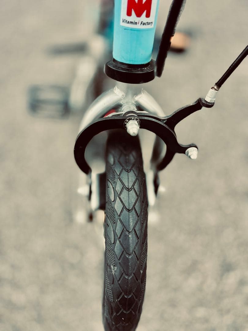 美品】へんしんバイク2 12インチ パステルブルー ペダル装着済み