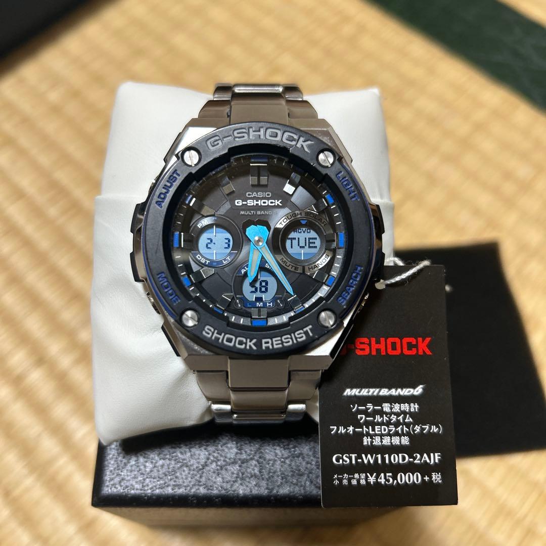 タイムセールG-SHOCK GST-W100D 電波ソーラーブルー GST-W100D-1A2JF Casio G-Shock