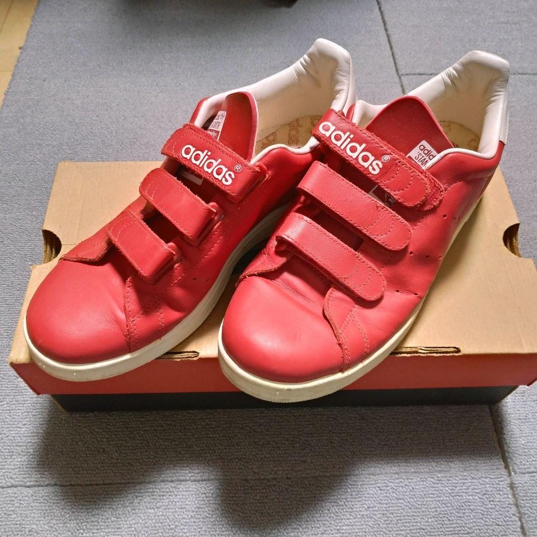 adidas スタンスミス ベルクロ 赤×白 27.0cm レザー 2001年製
