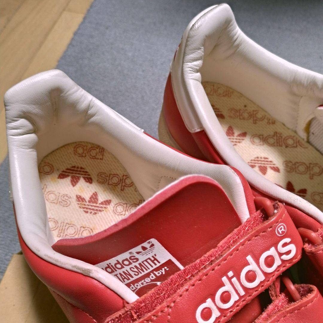 adidas スタンスミス ベルクロ 赤×白 27.0cm レザー 2001年製