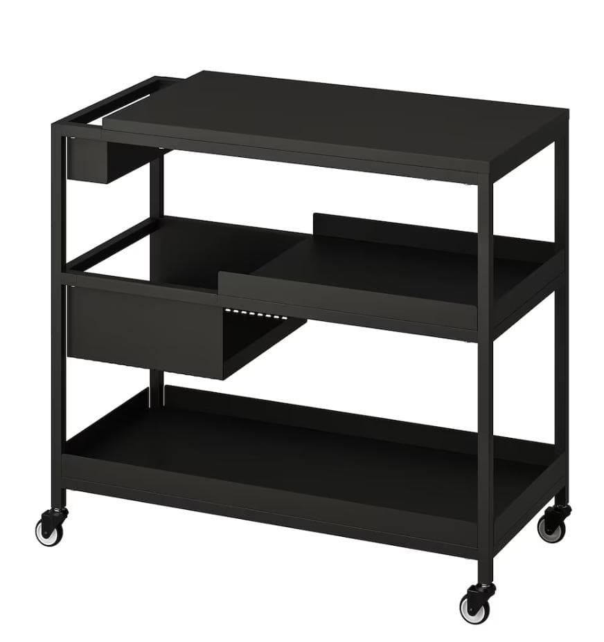 IKEA イケア TROTTEN トロッテン ワゴン チャコール 80x40