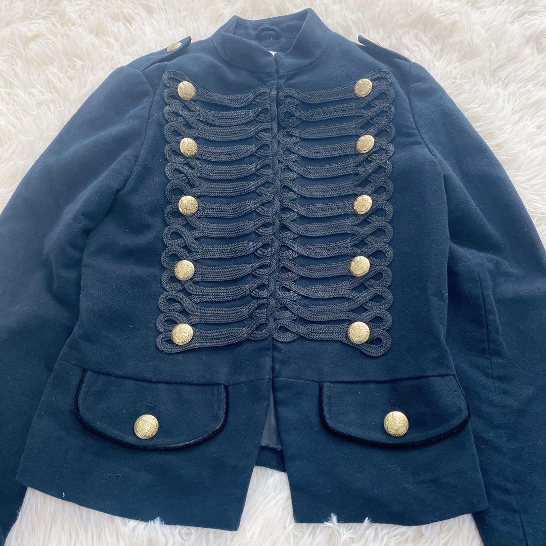 GAP ギャップ ナポレオンジャケット ショート丈 金ボタン エポレット