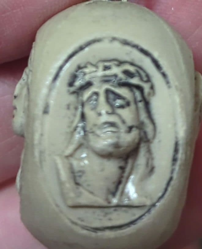 ビンテージ イタリア製 ロザリオ 長さ 160cm マリア キリスト カトリック