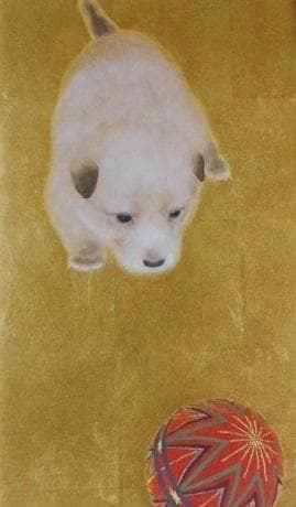 小山美和子、【仔】、希少な額装用画集より、新品額装付