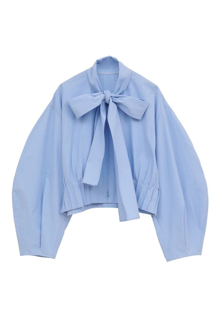 トップス CLANE RIBBON ZIP SHIRTS